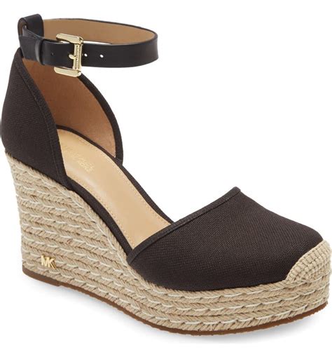 michael kors kendrick wedge|michael kors black wedges women.